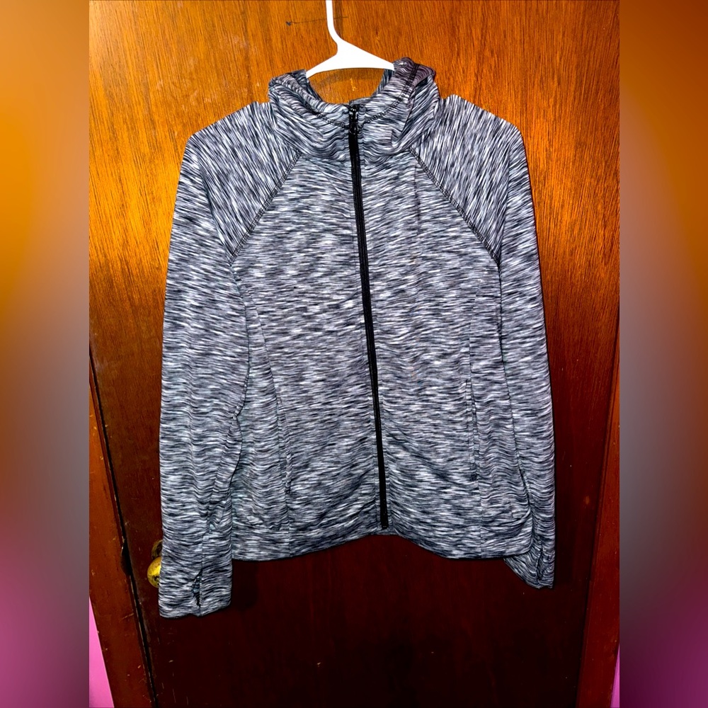 Daisy Fuentes Fit Womens Gray Athletic Activewear Jacket Size Medium